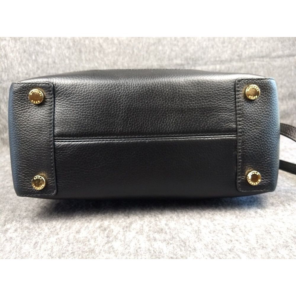 Michael Kors Leather Beckett Satchel Black Crossbody Strap MK‎ Padlock Charm NWT - Picture 16 of 16